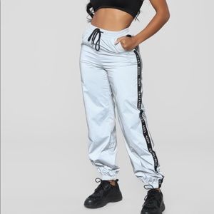 ✔️SOLD -Grey Reflective Joggers